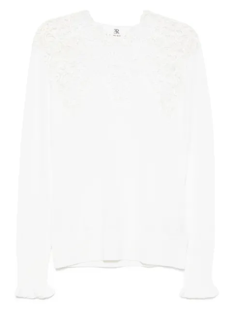 Ermanno Scervino lace-insert blouse 