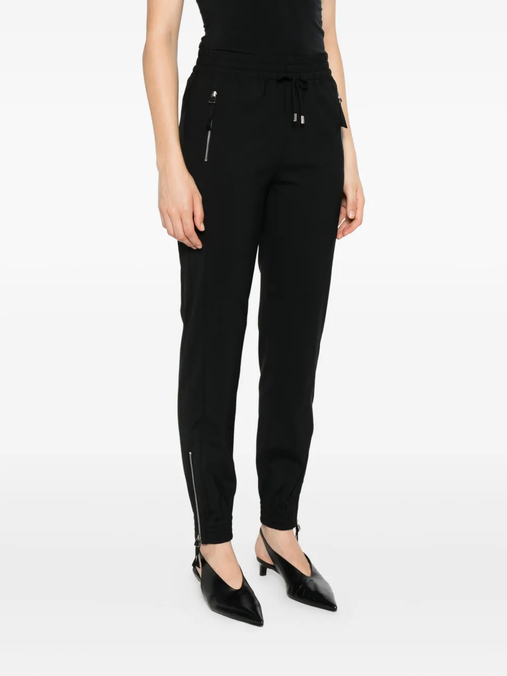 Ermanno Scervino Broek met manchetten met rits Zwart