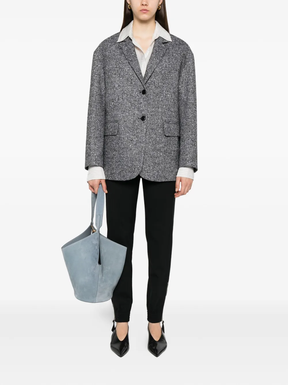 Ermanno Scervino Broek met manchetten met rits Zwart