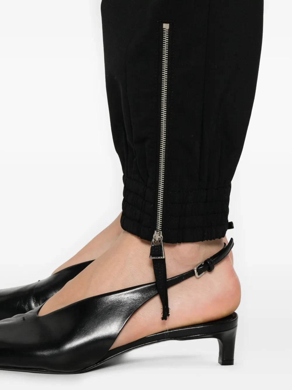 Ermanno Scervino Broek met manchetten met rits Zwart