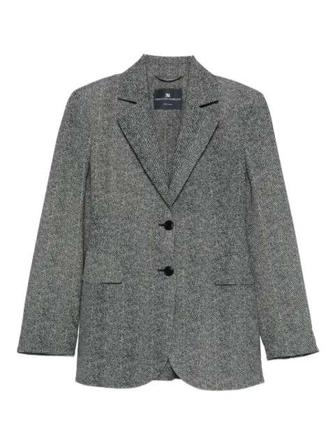 Ermanno Scervino herringbone two-button blazer