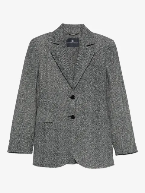 Ermanno Scervino sildebensmønstret blazer med to knapper