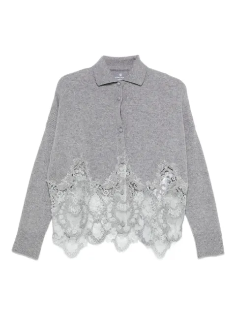 Ermanno Scervino Cardigan mit Spitzebesatz