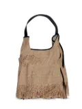 Anita Bilardi medium Picasso fringed shoulder bag - Neutrals