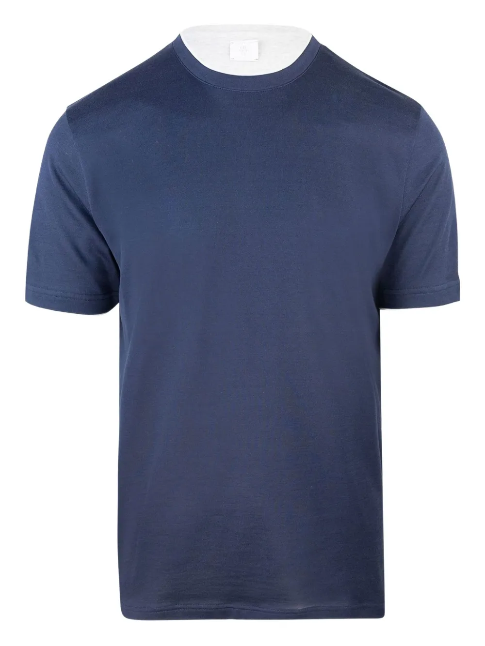 Eleventy cotton short-sleeve T-shirt Blauw