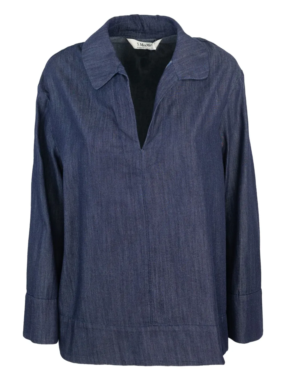 'S Max Mara denim collared top