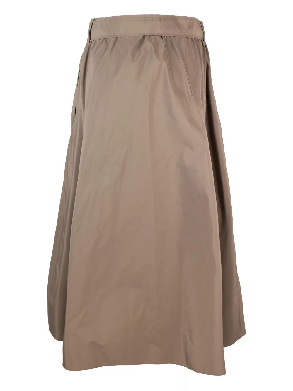 Max Mara Midi-rok met ceintuur Bruin