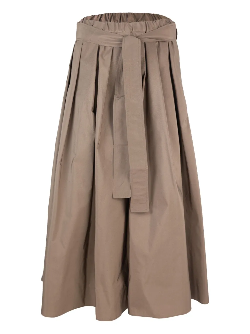 Max Mara Midi-rok met ceintuur Bruin
