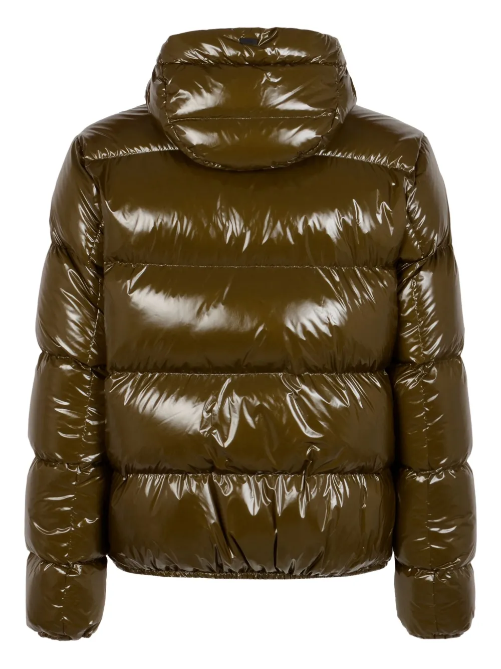 Herno Gevoerd jack met capuchon Groen