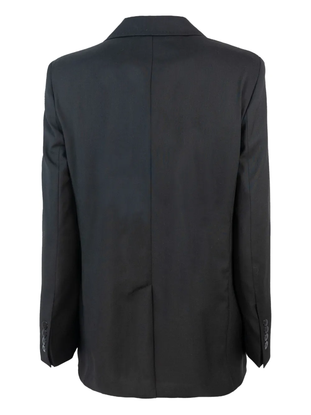 Max Mara single-breasted wool blazer Zwart