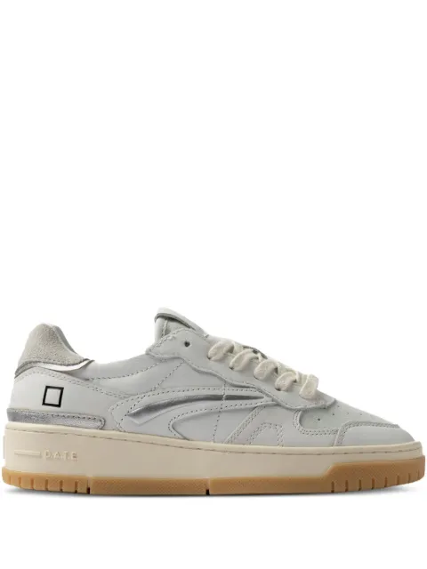 D.A.T.E. contrasting-detail leather sneakers