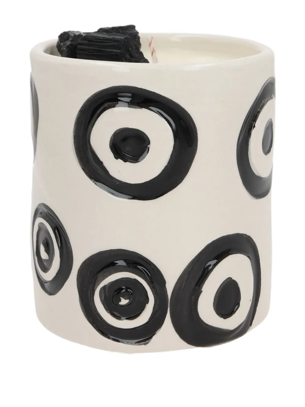 10 CORSO COMO x Love & Stones circle-pattern ceramic candle | White | Image 1