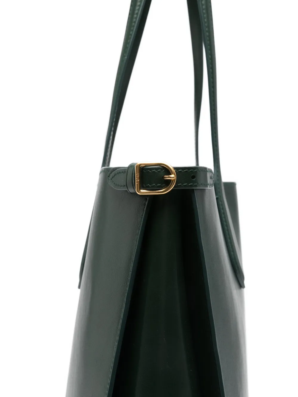 Polo Ralph Lauren leather buckle-detail tote bag Groen