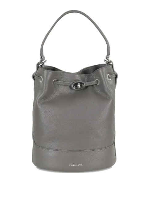 Zanellato logo-print bucket bag 