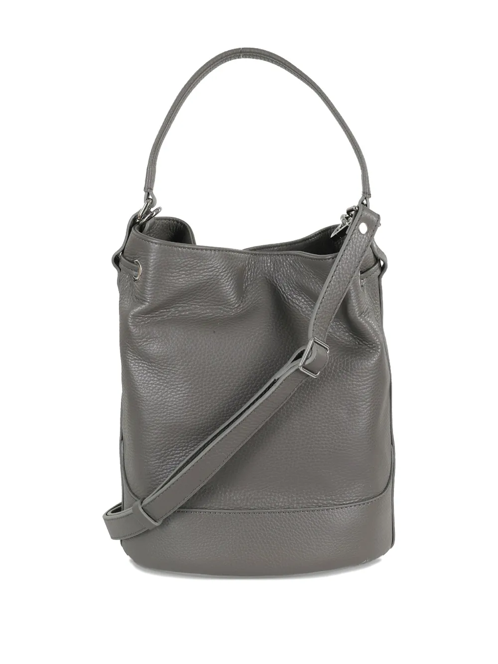Zanellato logo-print bucket bag Grijs