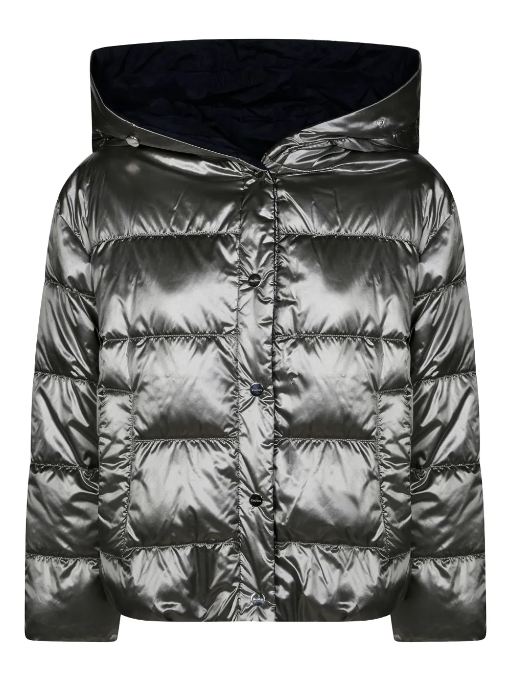 Max Mara Gevoerd jack met capuchon Zwart