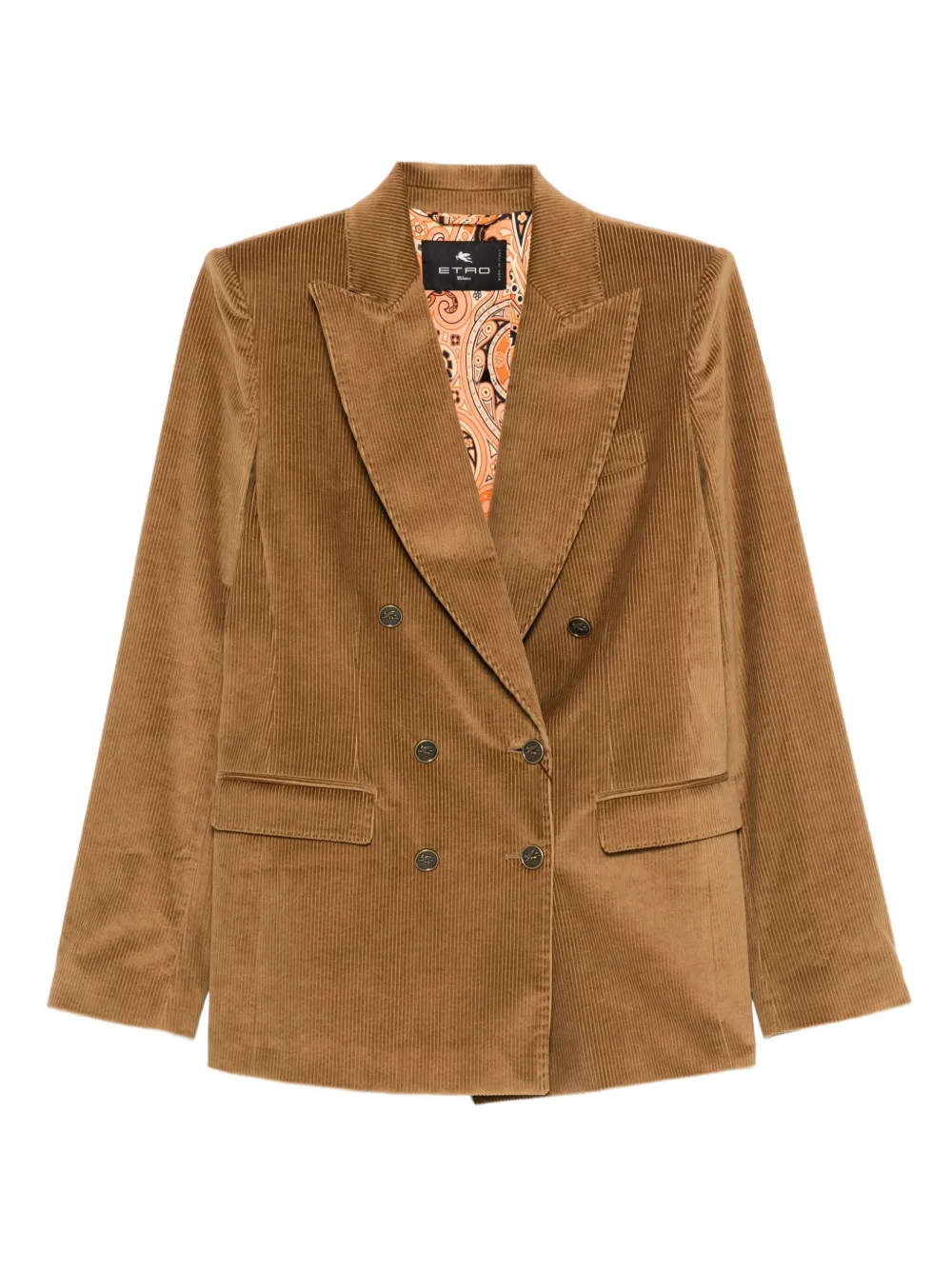 ETRO Blazer met dubbele rij knopen Bruin