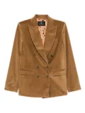 ETRO corduroy double-breasted blazer - Brown