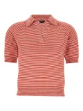 Weekend Max Mara striped-pattern polo-neck T-shirt - Red