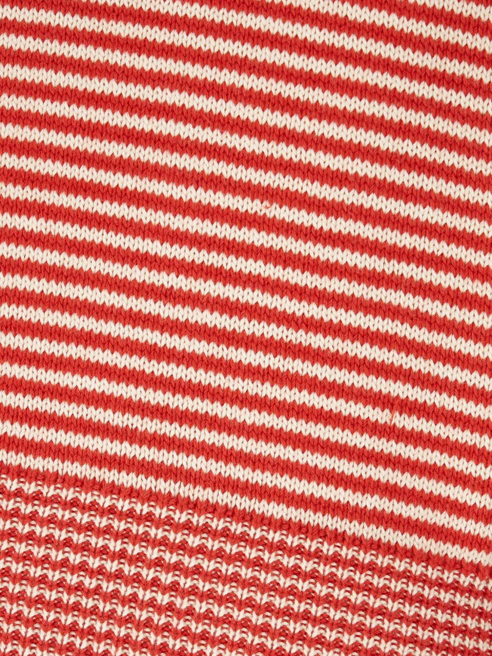 Weekend Max Mara Striped-pattern Polo-neck T-shirt In Red
