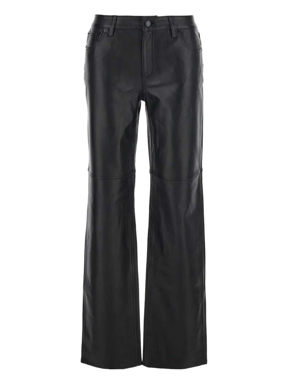 Michael Kors Leren broek Black