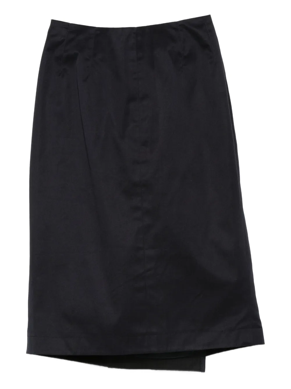 Céline Pre-Owned 1990s wrapped cotton midi skirt - Blauw