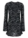 VENUJA floral-lace mini dress - Black