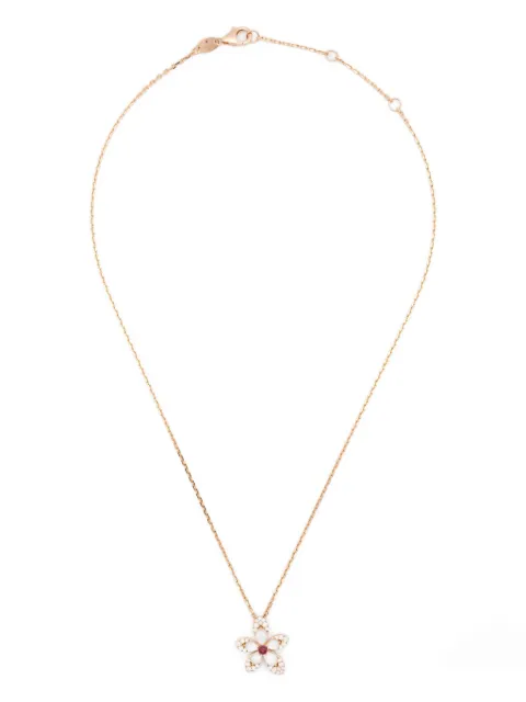 Roberto Coin 18kt rose gold Tiaré diamond necklace