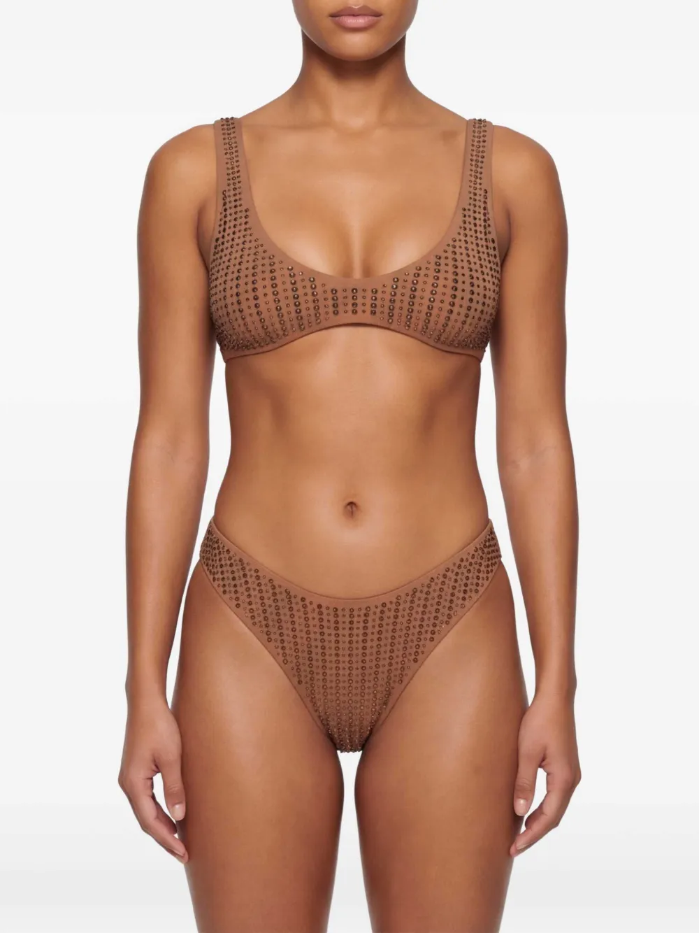 VENUJA Bikini verfraaid met stras Bruin