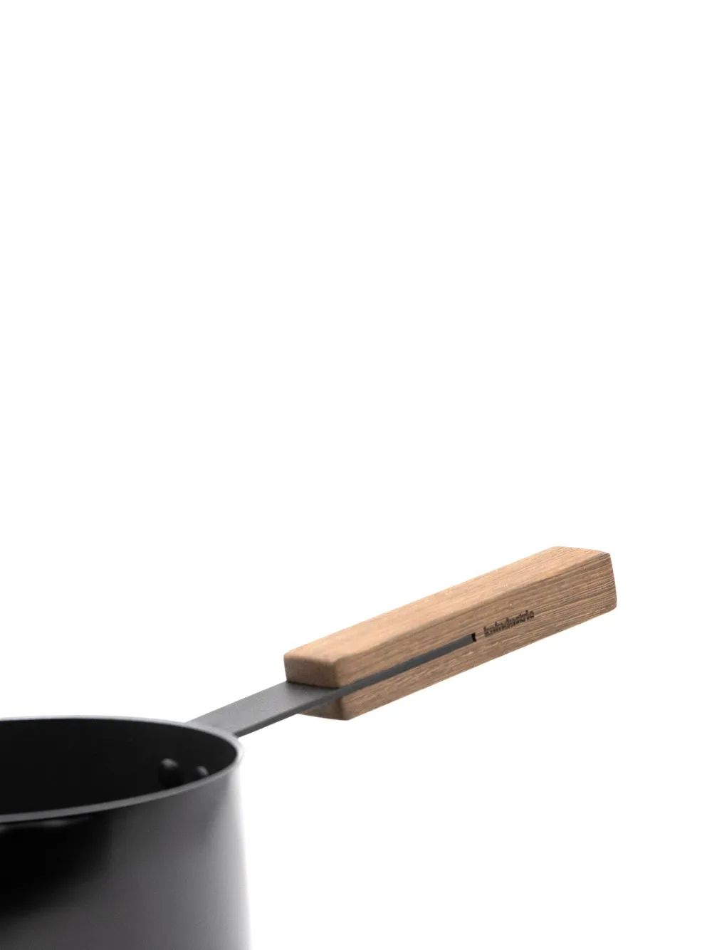  Knindustrie Wooden-handle Saucepan (16cm) - Black 