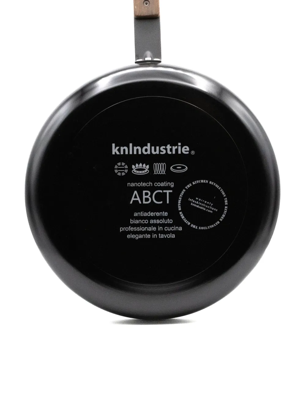 Knindustrie Wooden-handle Frying Pan (28cm) In Black
