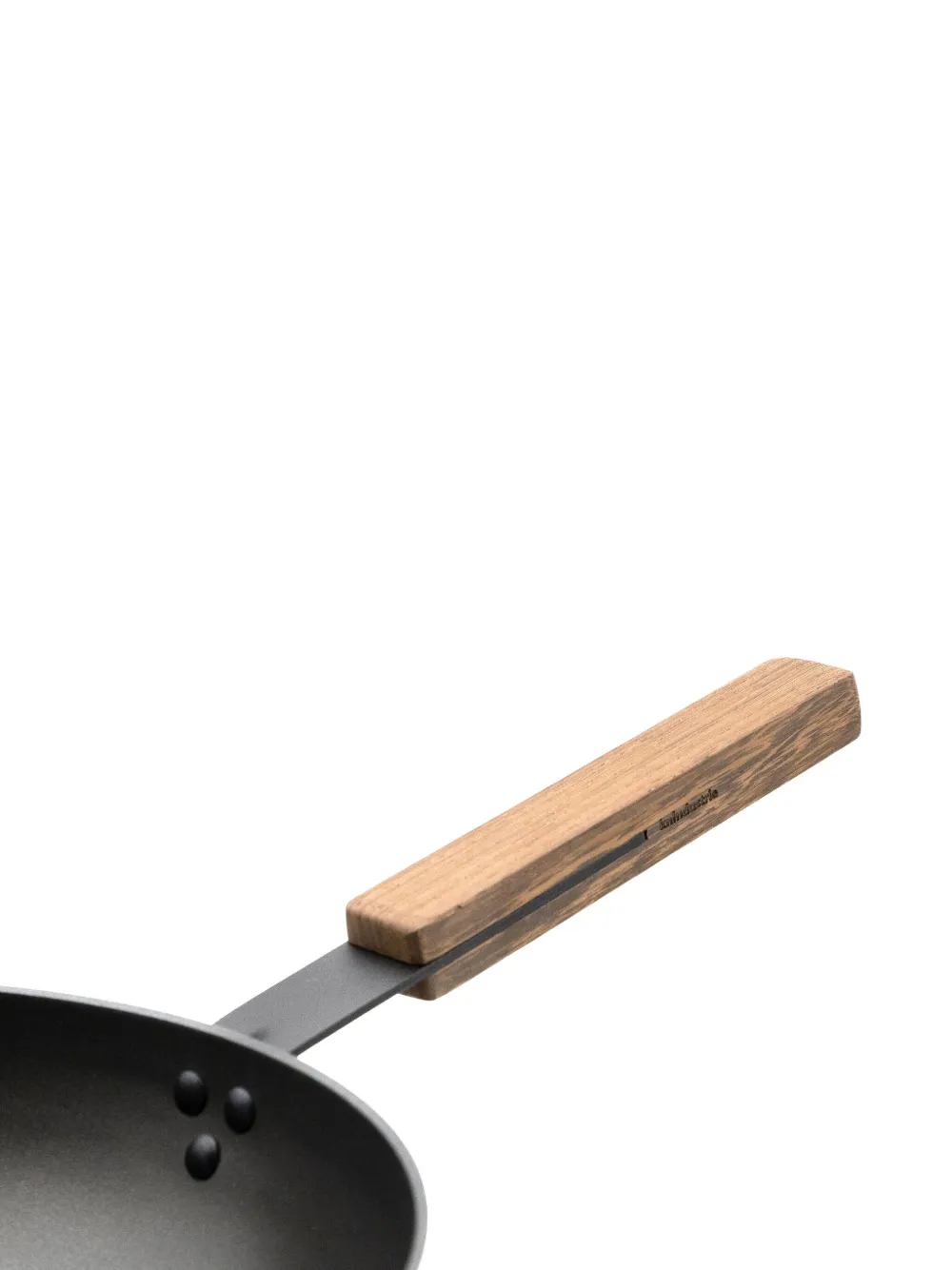 Knindustrie Wooden-handle Wok (32cm) In Black