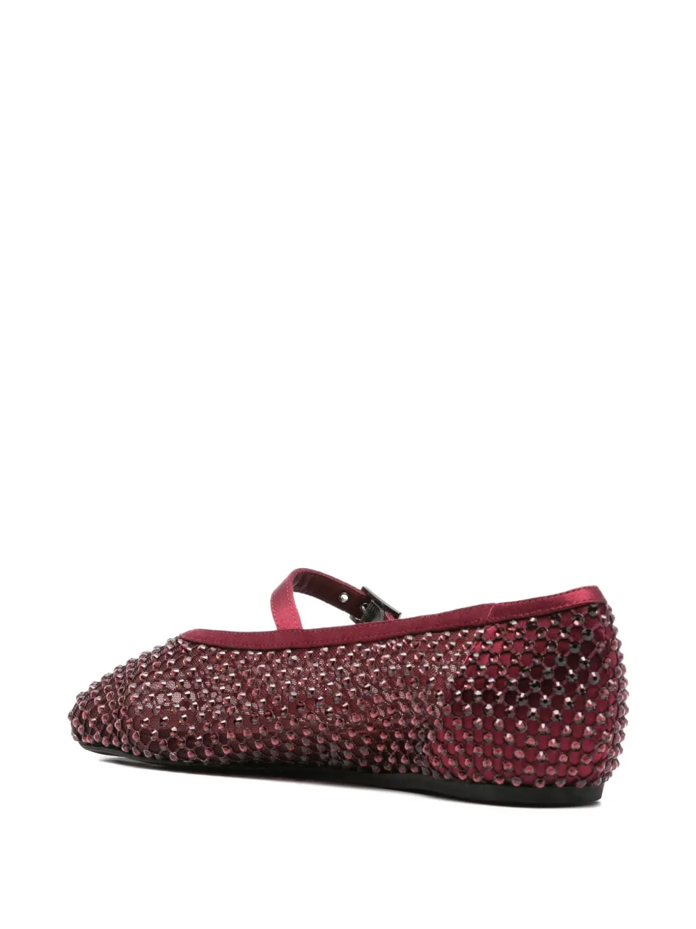 Le Silla Gilda crystal-embellished ballet flats Rood