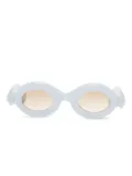 Paloceras oval-frame sunglasses - Blue