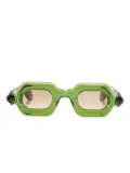 Paloceras geometric-frame sunglasses - Green