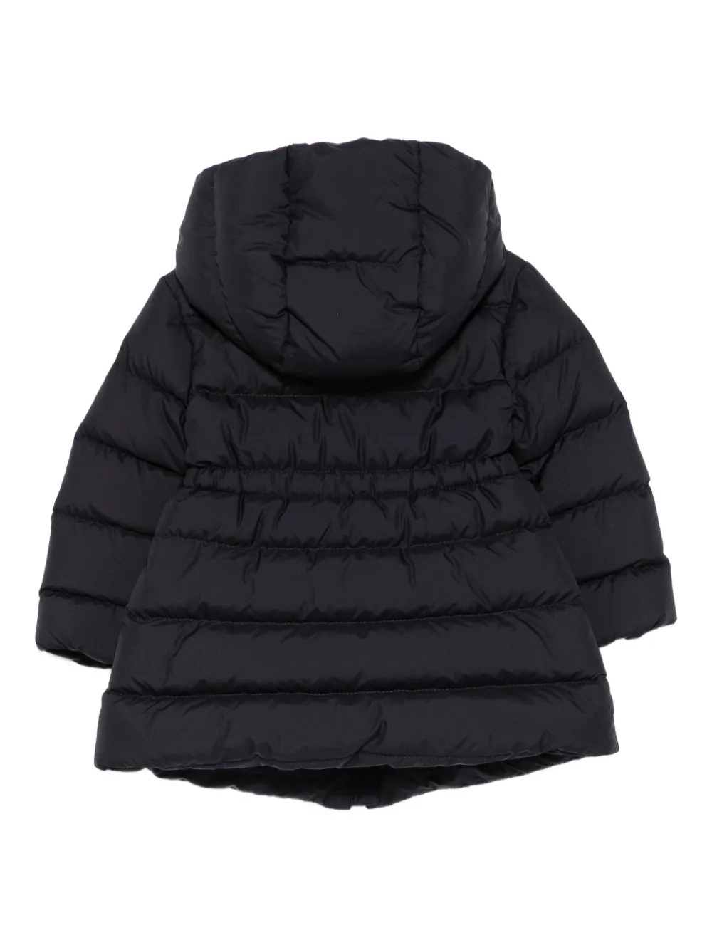 Moncler Enfant Odile ruffled quilted jacket Blauw