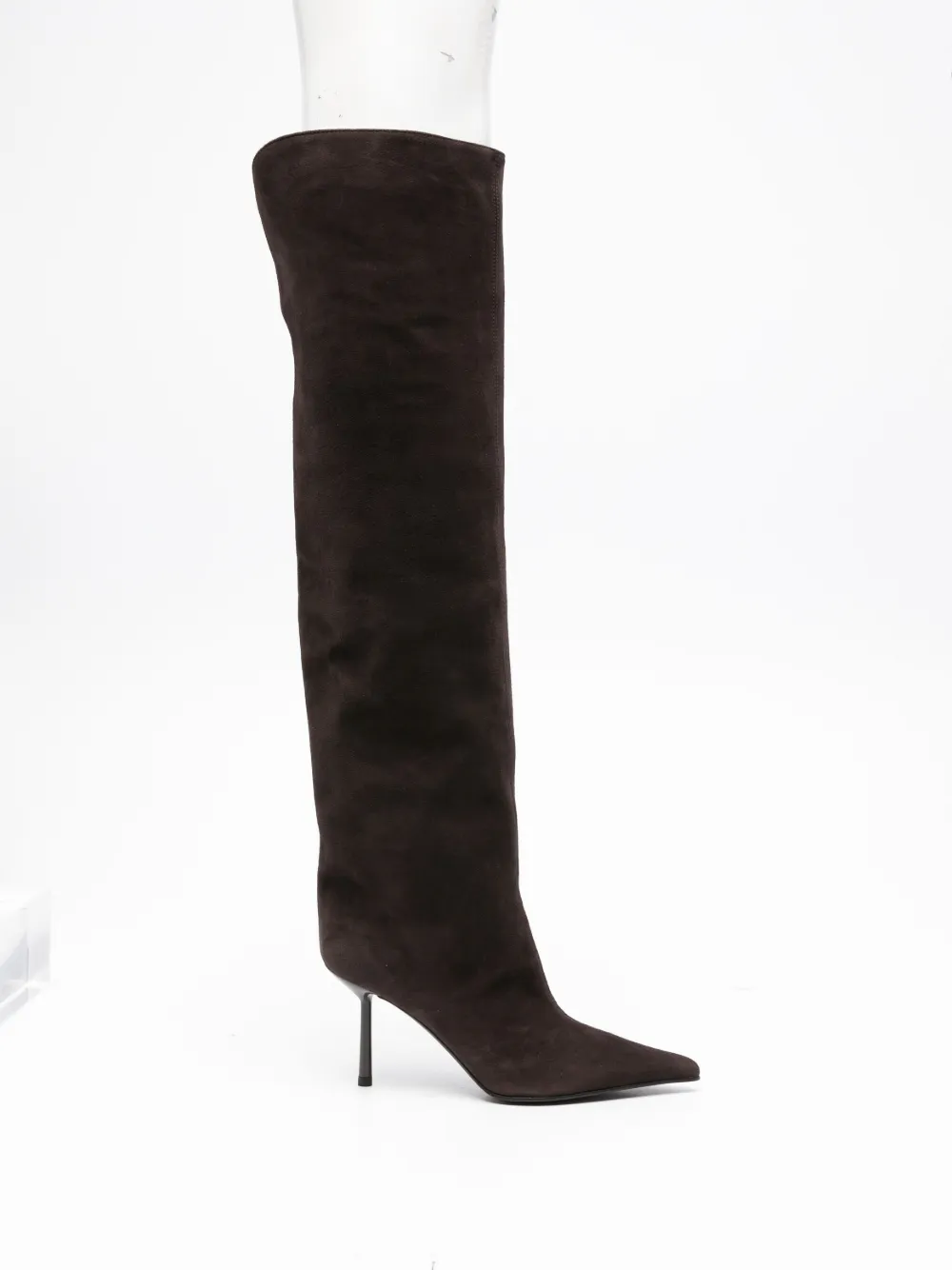 Le Silla 80mm knee-high leather boots - Marrone