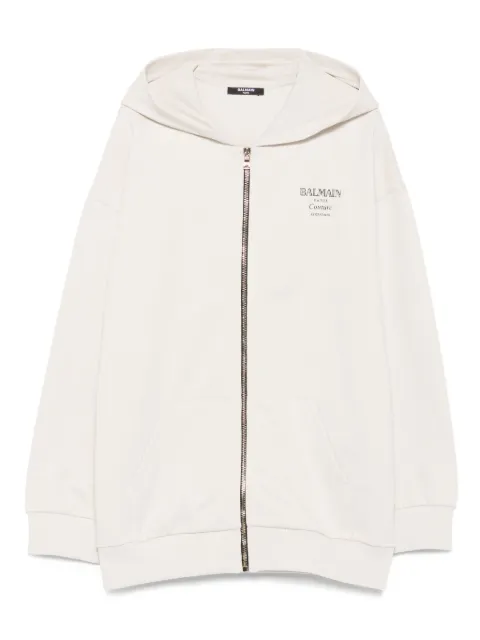 Balmain Kids zip-up hoodie