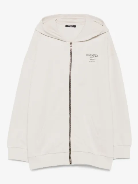 Balmain Kids zip-up hoodie
