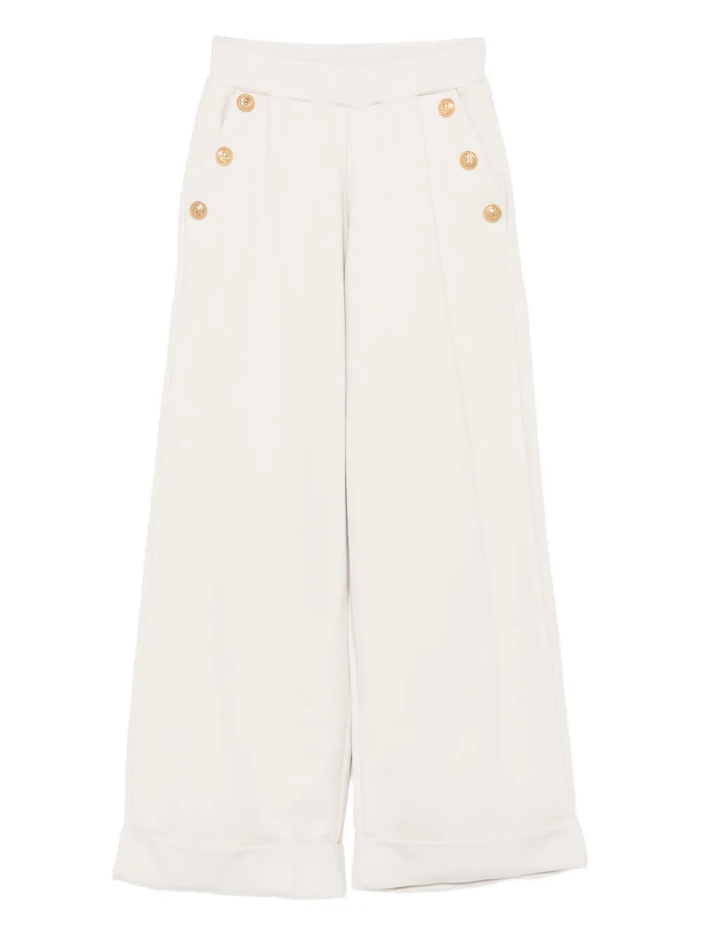 Balmain Kids Broek met knoopdetails Beige