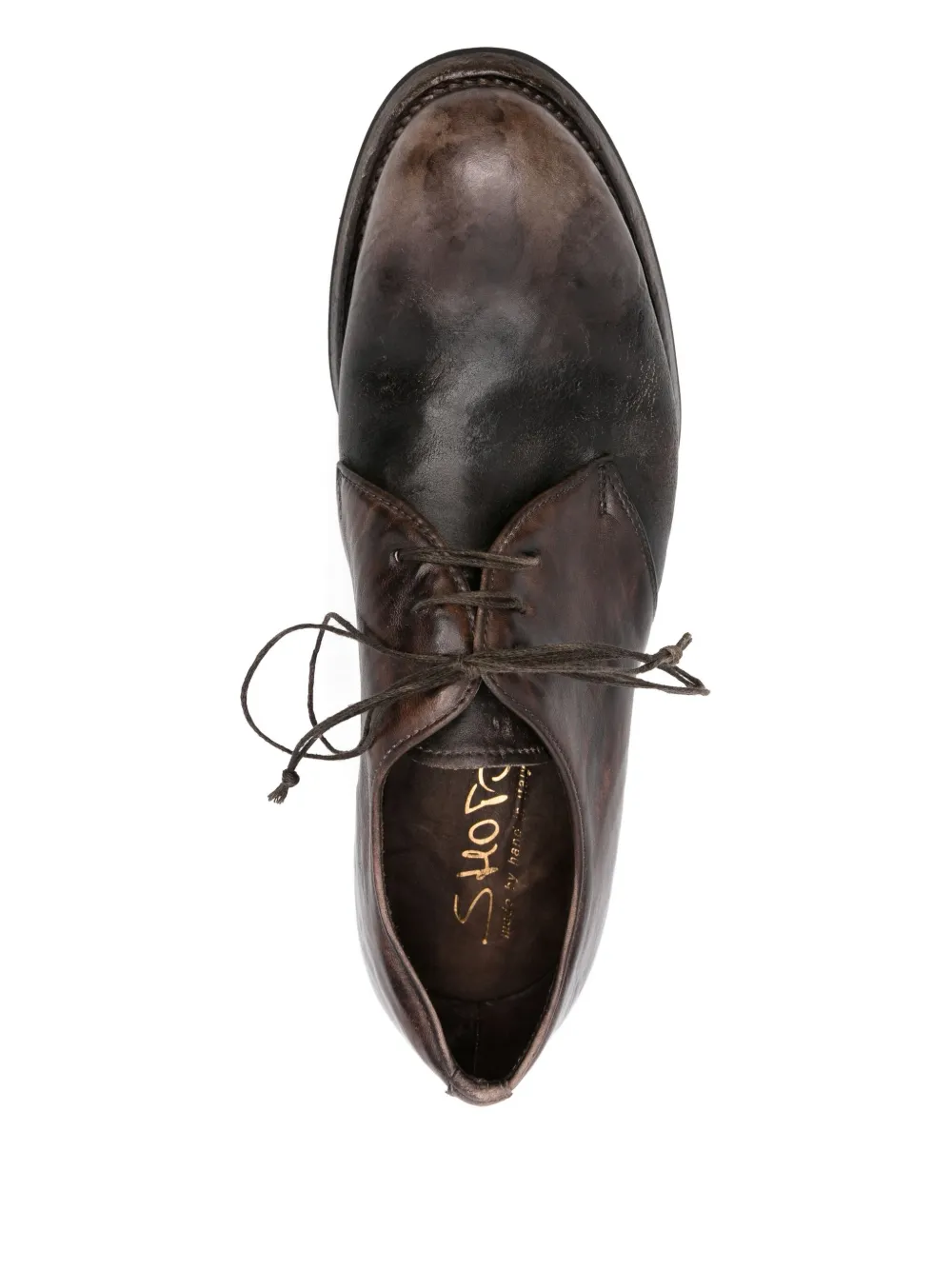Shoto leather Derby shoes Brown