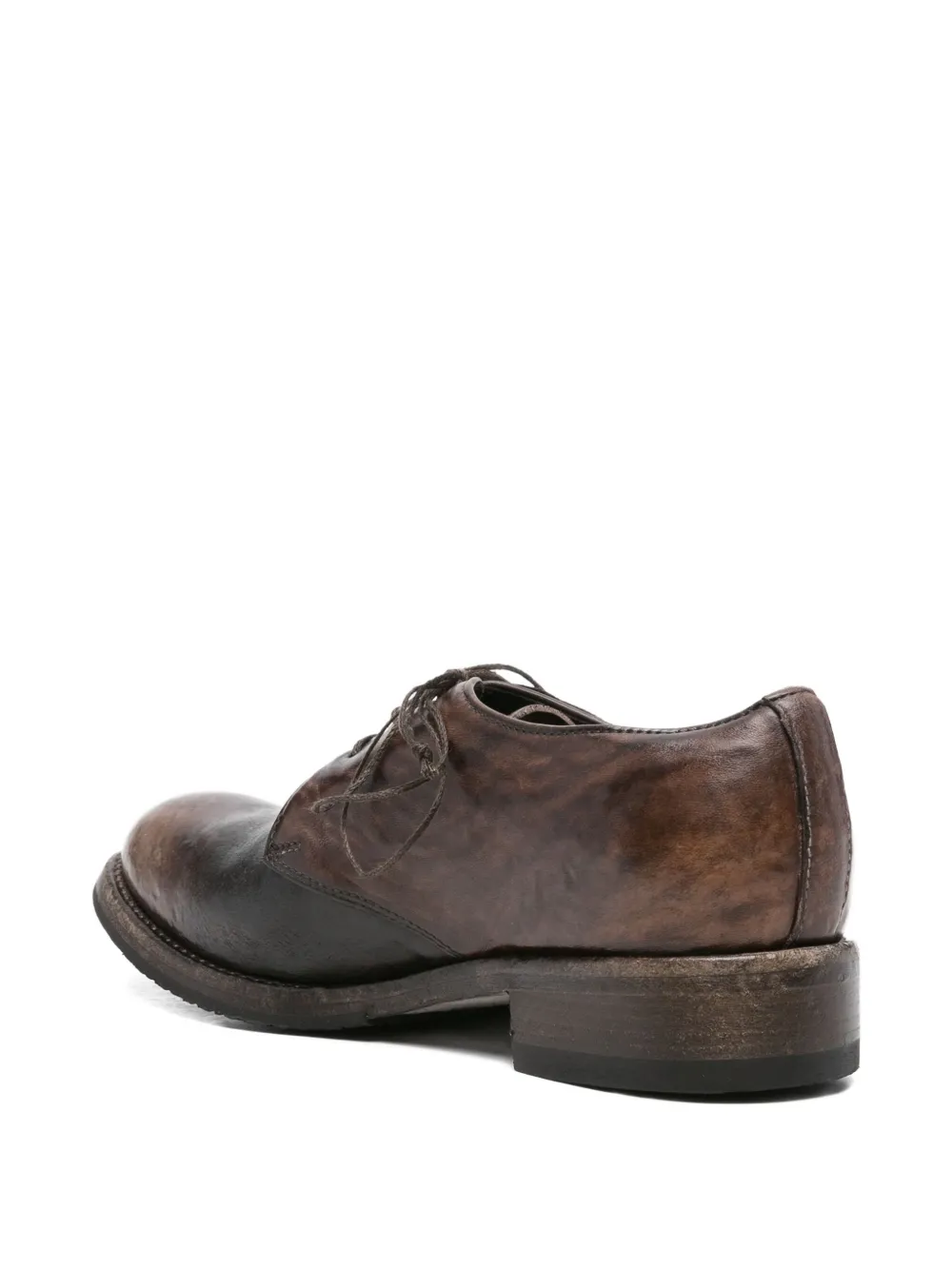 Shoto leather Derby shoes Brown