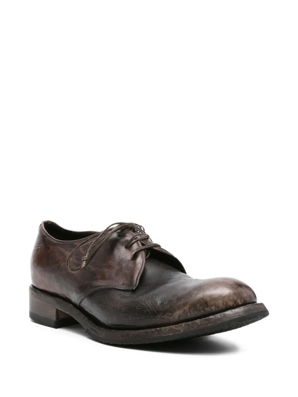 Shoto leather Derby shoes Brown