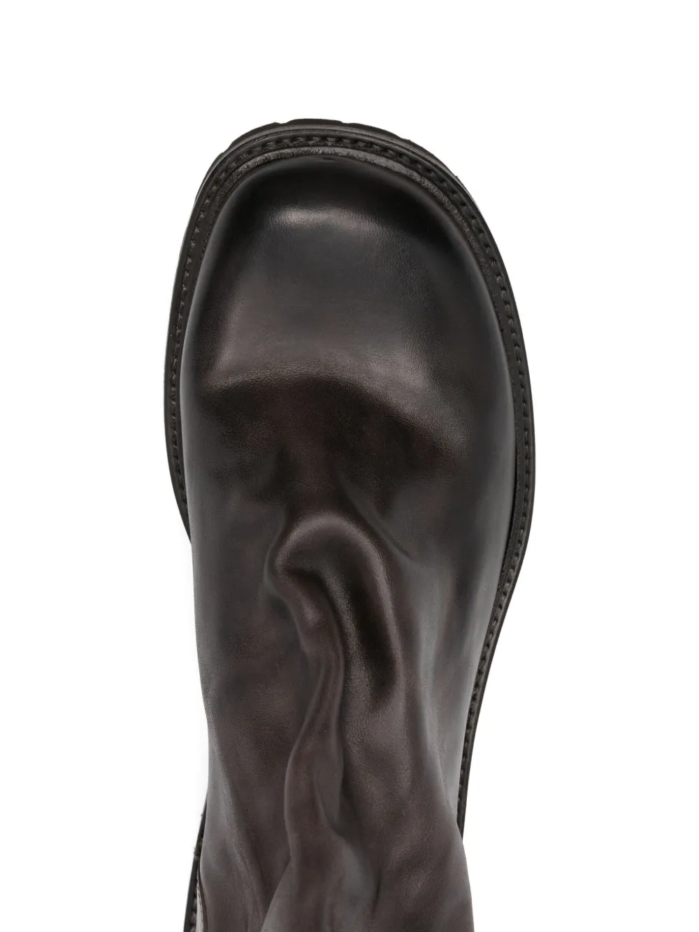 Shoto leather zip-fastening boots Brown