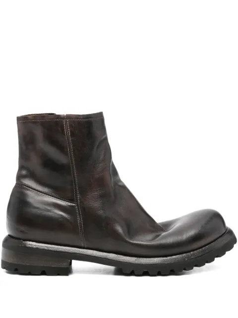 Shoto leather zip boots