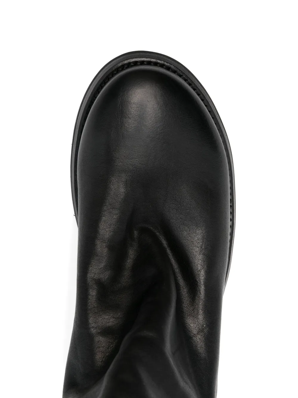 Shoto side-zip leather boots Black