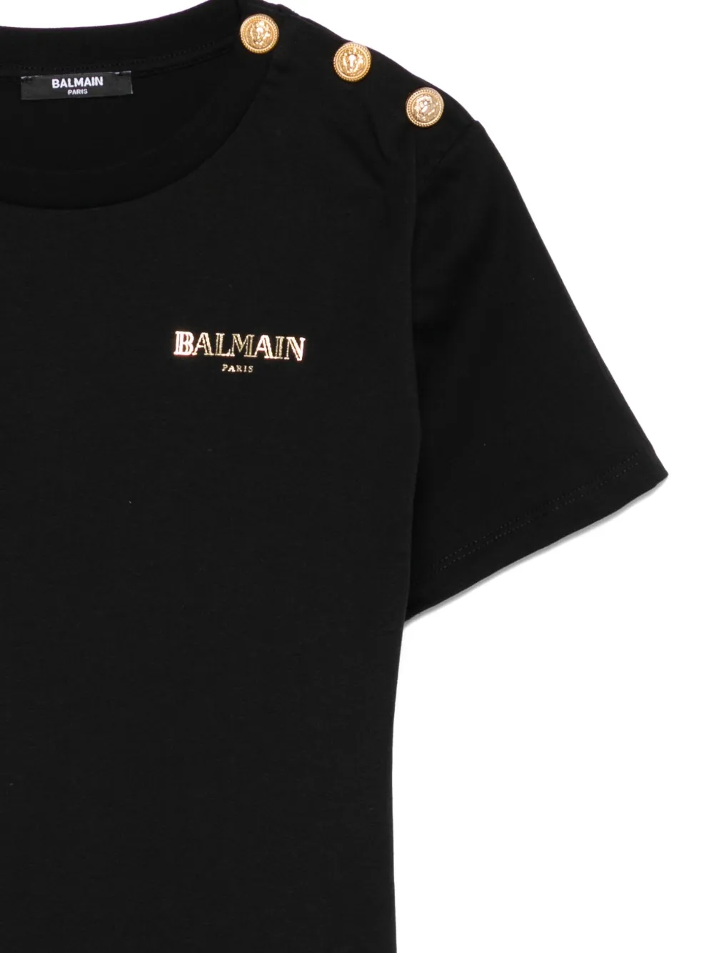 Balmain Kids T-shirt met logoprint Zwart