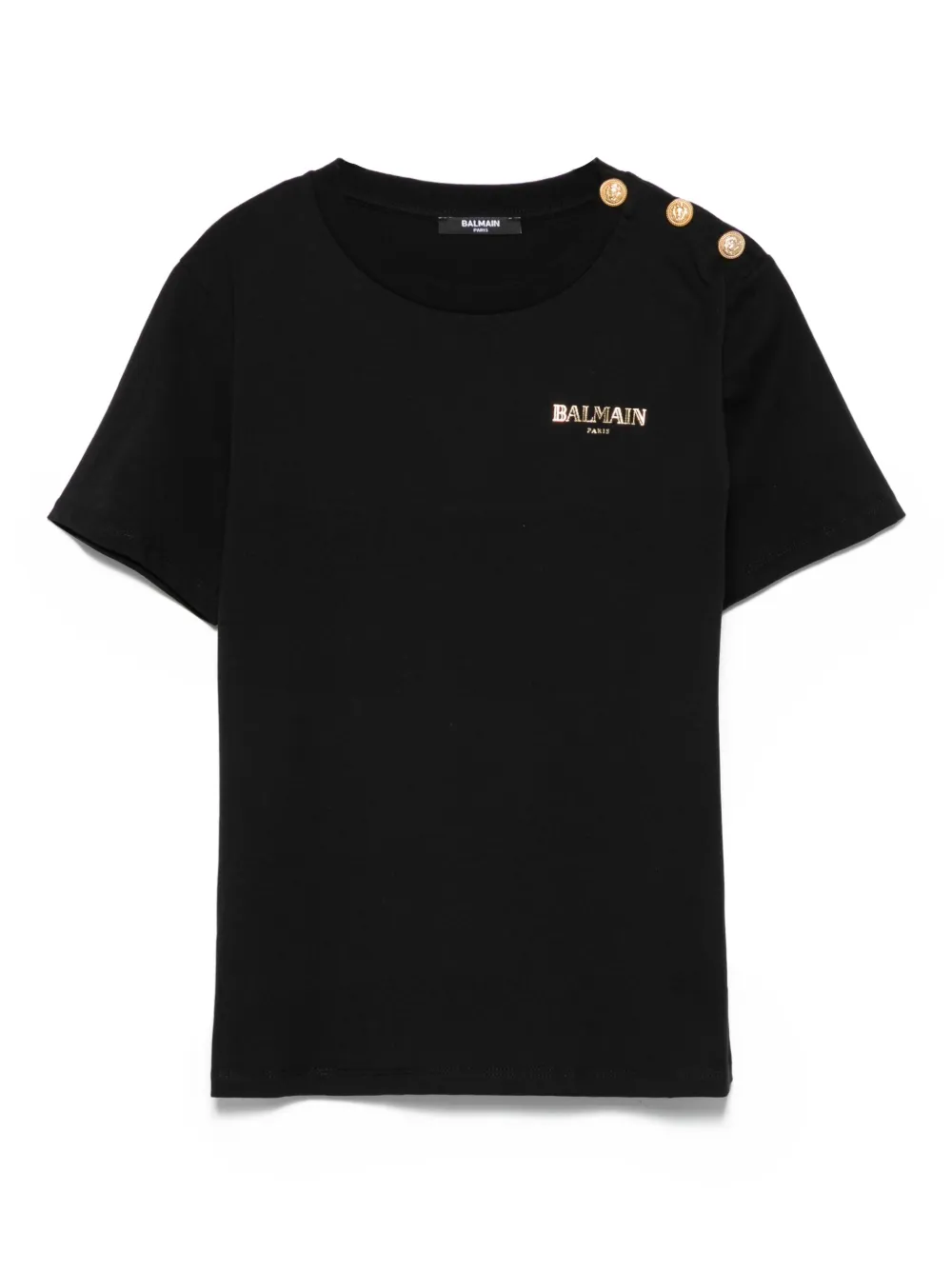 Balmain Kids T-shirt met logoprint Zwart