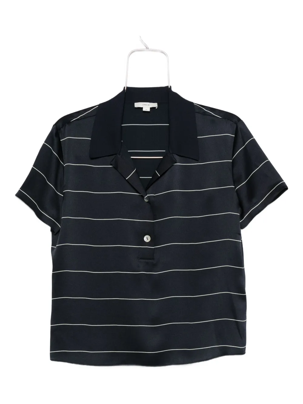 Vince striped short-sleeved top - Blu