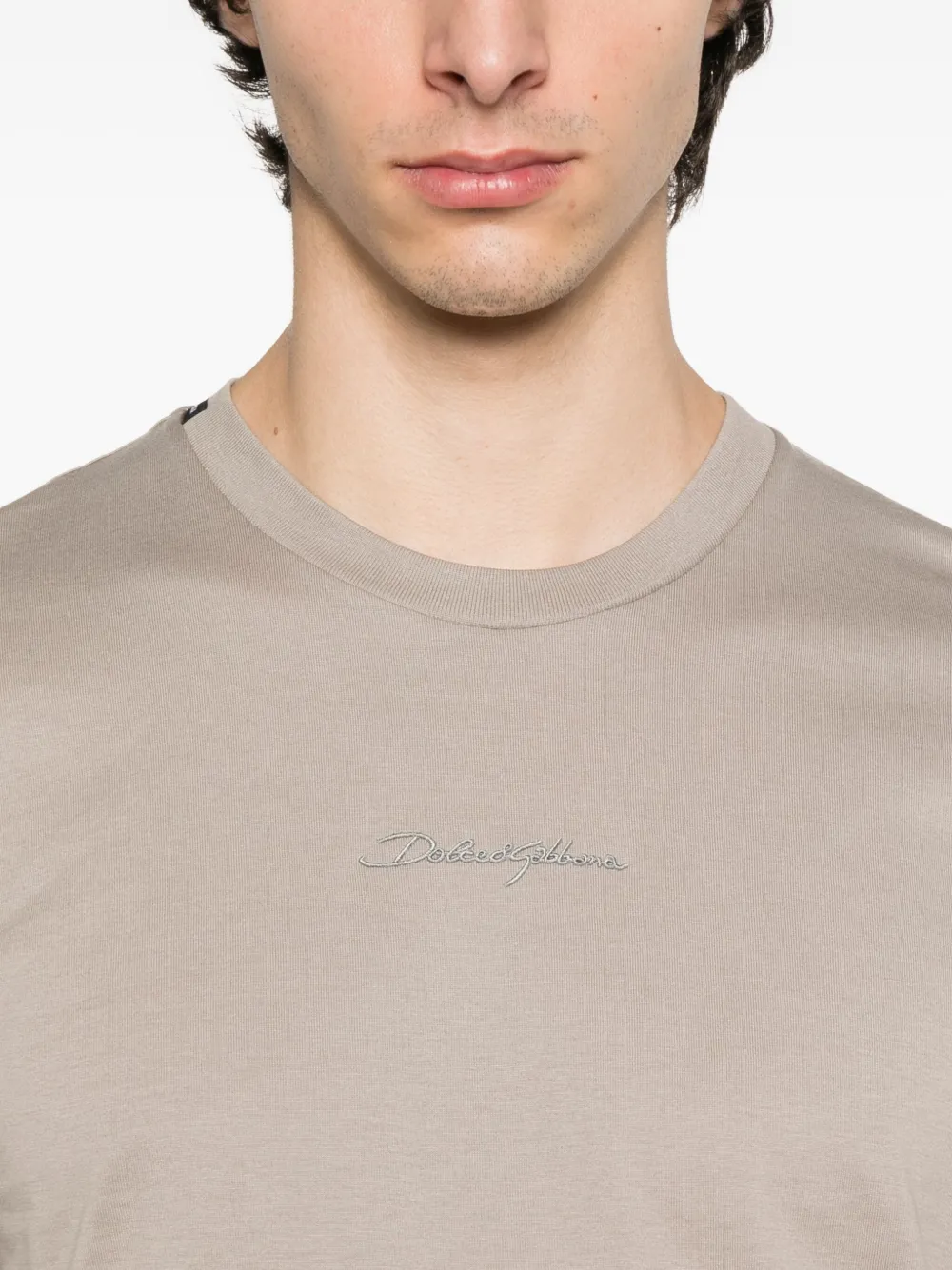 Dolce & Gabbana crew-neck T-shirt Beige